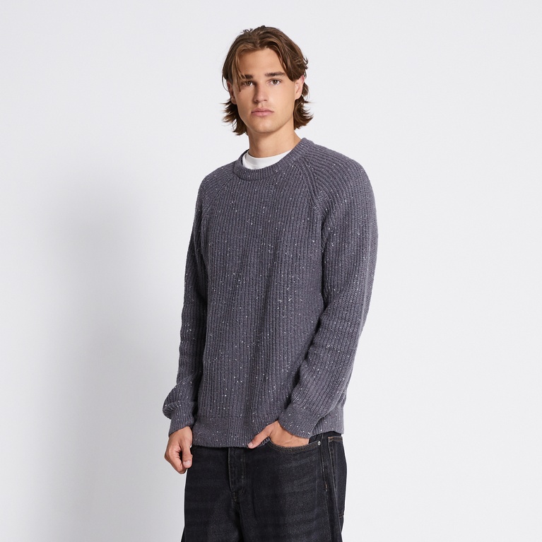 Rib-knit sweater "Rob Twisted 2.0" Grey